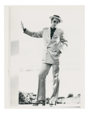 Elton John at a Young Age Dressed Up, 20th Century, Photograph