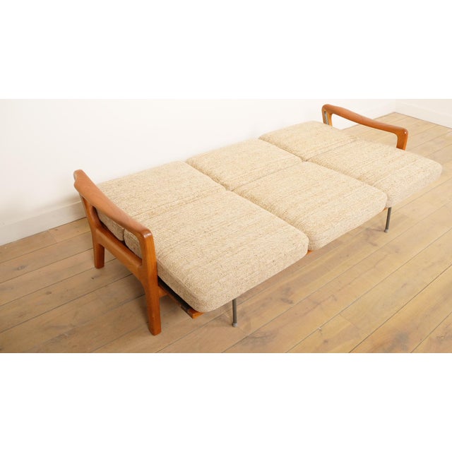 Vintage 3-Seater Sofa Daybed in Teak by Juul Kristensen For Sale - Image 11 of 16