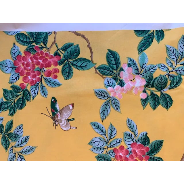 Textile Bird and Butterfly by Bassett McNab Cotton - 6 Yards For Sale - Image 7 of 7