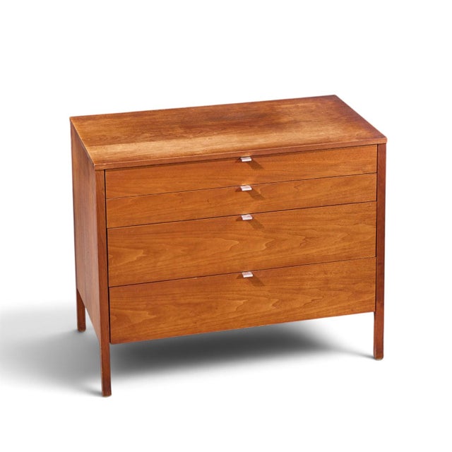 Florence Knoll for Knoll Mid Century Walnut Chest of Drawers Dresser - Pair For Sale - Image 10 of 10