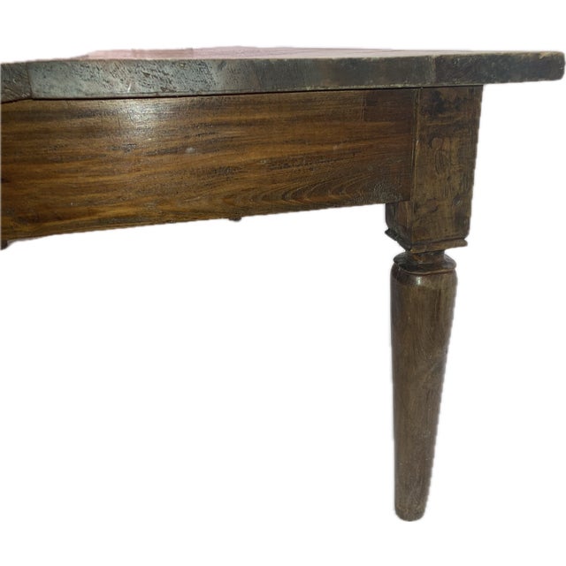 Antique 19th Century Scandinavian Oak Farm Table – 92" X 47" For Sale - Image 4 of 6