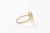 Metal Bronze Cross Set in 21k Gold Ring, Size 7 For Sale - Image 7 of 12