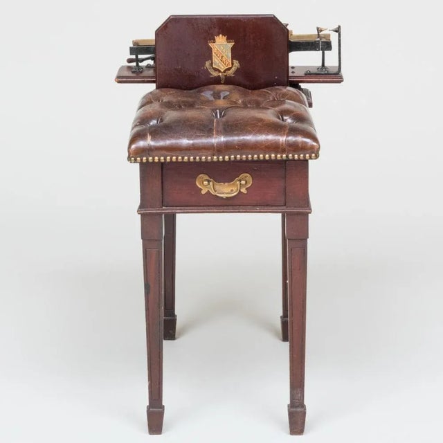 Early 19th Century Early 19th Century English Mahogany and Leather Jockey Scale by W & T Avery For Sale - Image 5 of 12