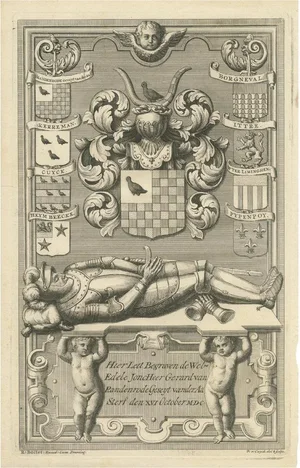 Jacob de Riemer, Armorial Elegy of 1600: A Heraldic Memorial, 1730, Paper