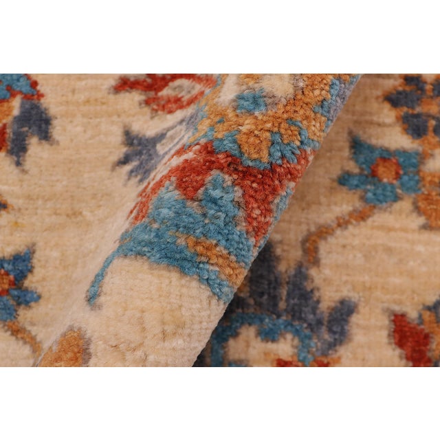 Textile Shabby Chic Ziegler Tan/Rust Wool Runner Rug- 2'1'' X 4'10'' For Sale - Image 7 of 10