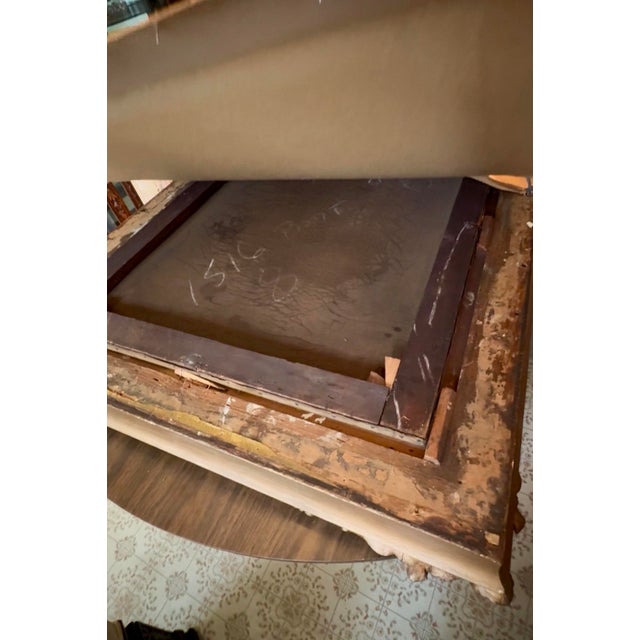 Antique Oil on Canvas Spatal Gilt Frame, Vienna, Signed 1870 For Sale - Image 13 of 16
