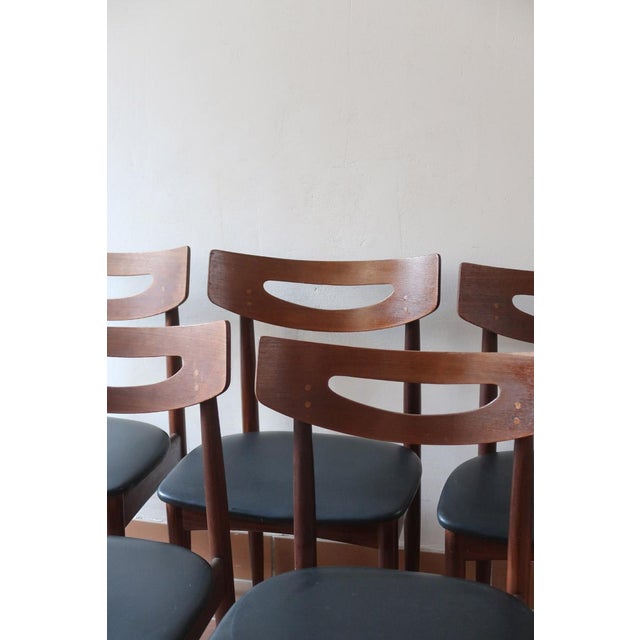 1960s Danish Teak Dining Chairs in the manner of Henry Walter Klein, 1960s, Set of 5 For Sale - Image 5 of 18