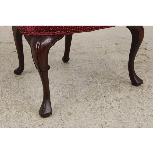Pair of Antique Mahogany Open Arm Chairs For Sale - Image 12 of 16