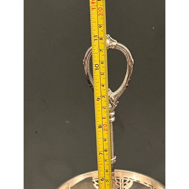 Antique English Silverplate Condiment Cruet Set Holder For Sale - Image 9 of 12