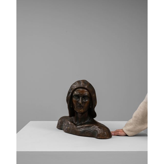 French 20th Century French Plaster Bust of Man For Sale - Image 3 of 18