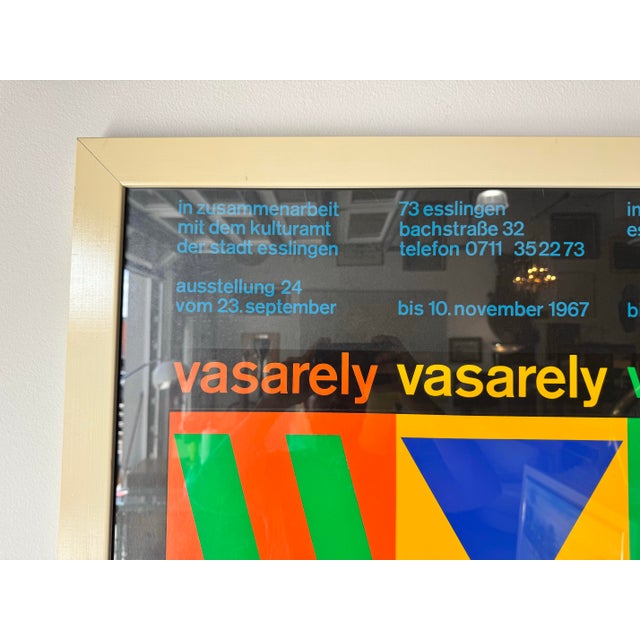1960s Vintage Victor Vasarely Exhibition Print 1967 Esslingen For Sale - Image 5 of 12