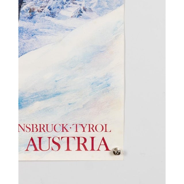 Paper Olympia 76 Innsbruck Poster by Helmut Leherb, 1970s For Sale - Image 7 of 9