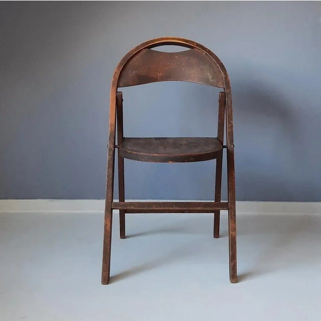 B751 Folding Chair from Thonet Mundus, 1930s For Sale - Image 3 of 15