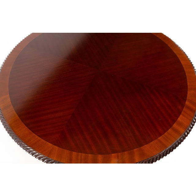 Baker Furniture Contemporary Mahogany Clawfoot Center Console Table For Sale In Chicago - Image 6 of 8