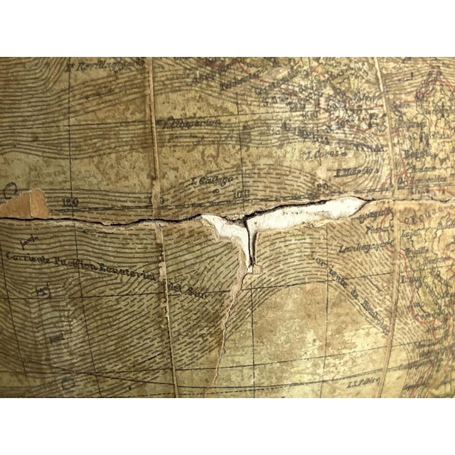 Globe by Faustino Paluzie, Barcelona, Spain, 19th Century For Sale - Image 9 of 12