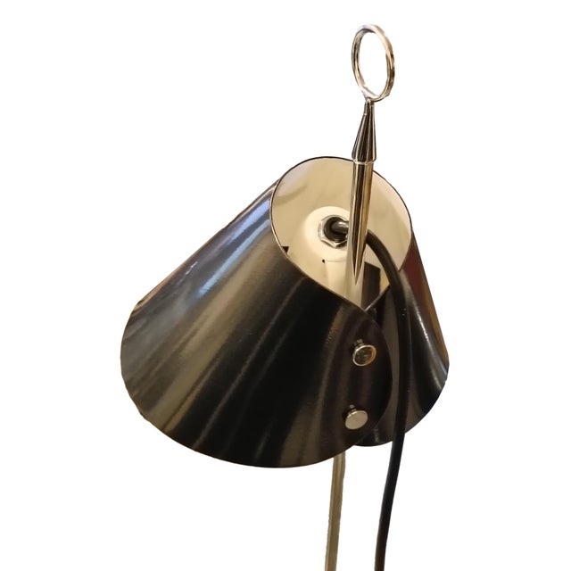 Mid-Century Modern Monachella Chromed Floor Lamp by Luigi Caccia Dominioni for Azucena, Italy, 1990s For Sale - Image 3 of 8