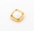 Mid-Century Modern Modernist Mabe Pearl and 14k Yellow Gold Pendant Enhancer For Sale - Image 3 of 5