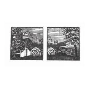 1996 Judy Fiskin Washington's Tomb Lithograph