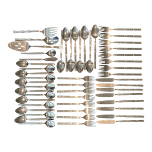 Stanley Roberts Tiburon Faux Bamboo Flatware for 8 - Set of 51