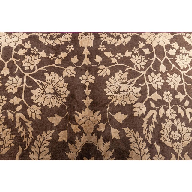 Antique Chinese Floral Wool Rug Doris Leslie Blau Size: 8'7" × 11'4" (261 × 345 cm) This exquisite hand-knotted Chinese...