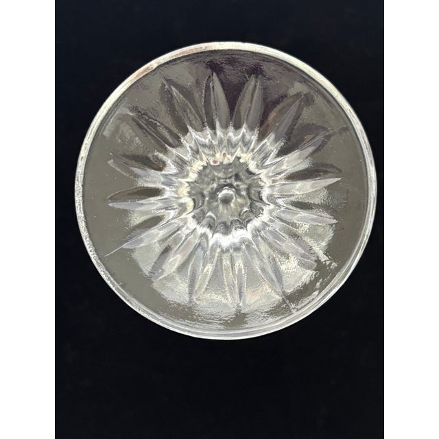 Glass Vintage Anchor Hocking Cut Glass Wexford Water Goblets- Set of 4 For Sale - Image 7 of 9