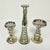 Modern 1990s Vintage Boho Chic Modern West Elm Attributed Mercury Glass Candleholders - Set of 3. For Sale - Image 3 of 12
