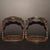 Pair of Antique Bronze Stirrups With Dragon Motif and Gemstone Inlays, 1.6kg For Sale - Image 4 of 9