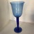 Cobalt Blue Wine Glasses and Cobalt Blue Compote Glasses 4 Each - Set of 8 For Sale - Image 9 of 13