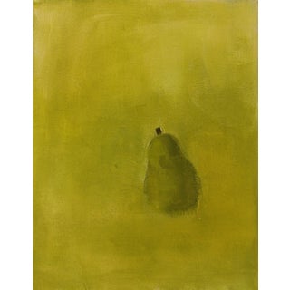 Green Pear - Original Still Life Painting For Sale