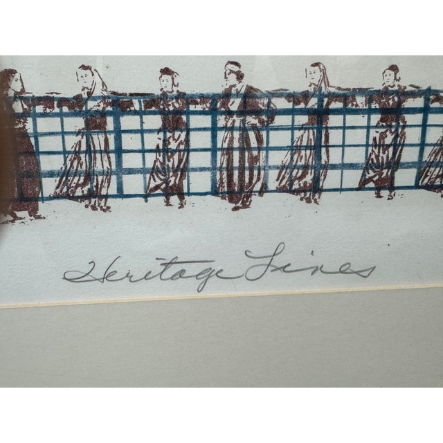 Sherana Harriette Francis Heritage Lines Lithograph, Signed For Sale - Image 9 of 12