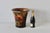 Pulvermacher Style Art Nouveau Paper Mache Floral Decoupage Cachepot Wastebasket Vintage For Sale - Image 12 of 14