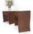 Pair Century Walnut Waterfall Brand New Old Stock Two Tier End Side Tables Stand For Sale - Image 15 of 17