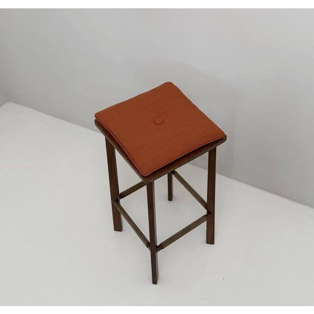 Mid-Century Wood Stool, 1960s, in Flawless conditions. Designed 1960 to 1969