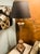 Spanish Revival A Spanish Moorish Baroque-Style Table Lamp Electrified With Linen Shade For Sale - Image 3 of 10