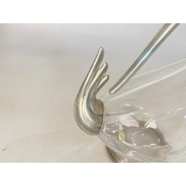 20th Century Silver Color Liquor Bottle in Glass and Metal, France For Sale - Image 9 of 13