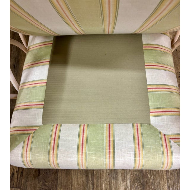 Vintage MCM Style Organic Coastal Rattan Bamboo Chair For Sale - Image 11 of 12