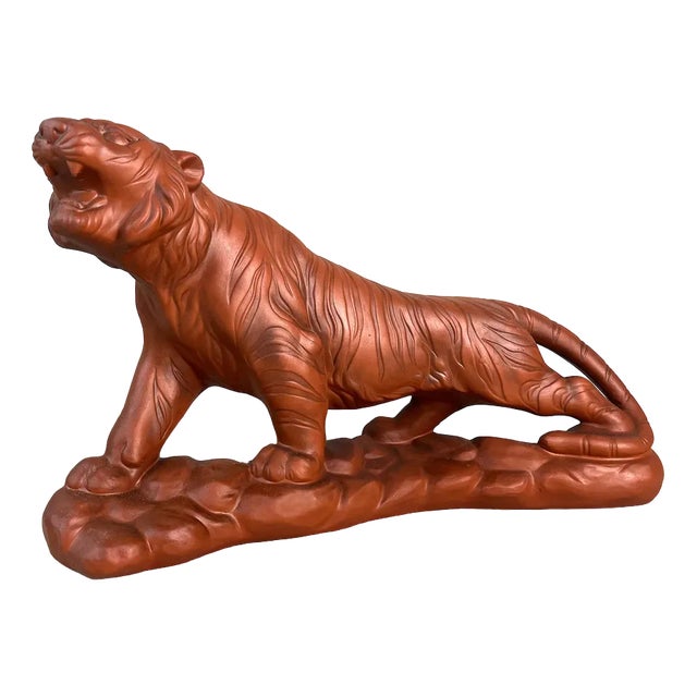 Vintage Ceramic Tiger from Iwata Seito, Japan, 1970s For Sale