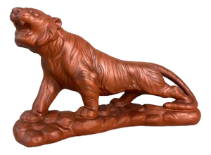 Vintage Ceramic Tiger from Iwata Seito, Japan, 1970s