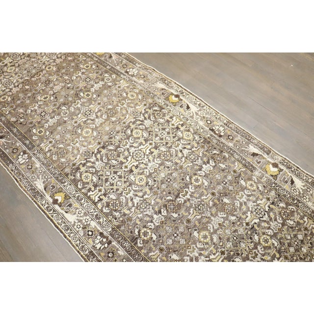 Mid 20th Century Persian Malayer Wide Long Runner rug no.j4467 For Sale - Image 5 of 10