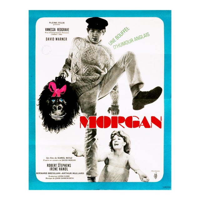 1966 French Movie Poster, Morgan: A Suitable Case for Treatment For Sale