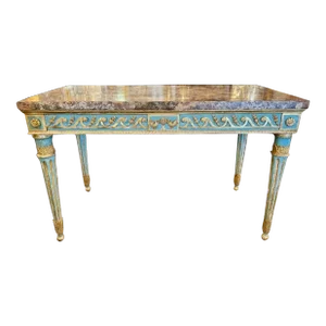 18th Century French Louis XVI Carved and Giltwood Console