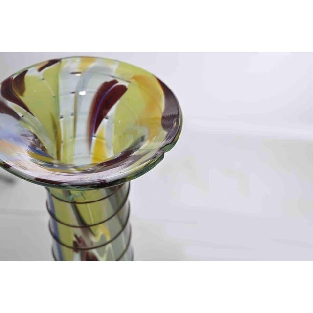 Vintage Glass Vase, Italy, 1970s For Sale - Image 3 of 5