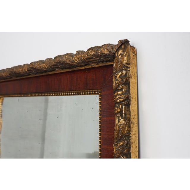 French Classical Mirror with Gilded Details, 1900s For Sale - Image 9 of 11