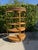 Vintage Tall Palm Beach Coastal Woven Rattan Corner Étagères, Pair For Sale - Image 9 of 12