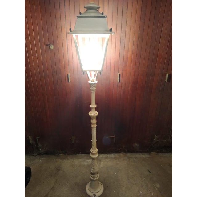 Parisian Style Cast Iron Street Lamp For Sale - Image 3 of 18