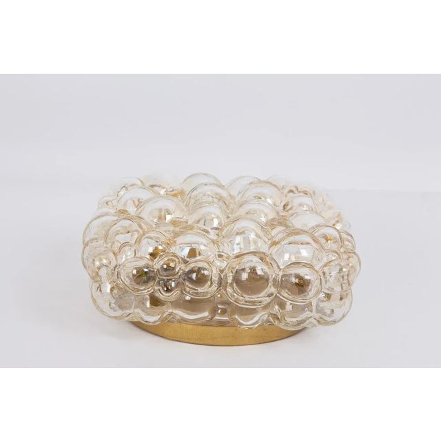 1960s Amber Bubble Glass Sconce by Helena Tynell, Limburg, Germany, 1960s For Sale - Image 5 of 7