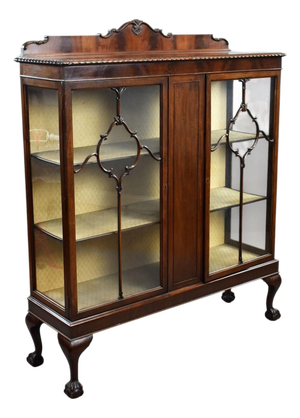 Edwardian Mahogany Display Cabinet, 1910s