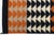 Modern Navajo Style Geometric Wool Rug Handmade Terracotta & Charcoal Flatweave For Sale - Image 10 of 11