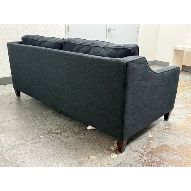 Black Queen Size West Elm Harris Sleeper Sofa For Sale - Image 8 of 12