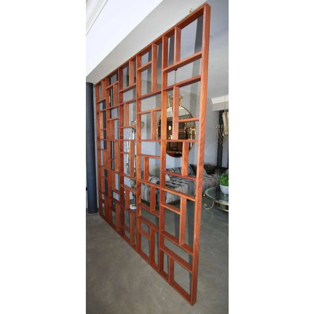 Adesso Imports Mid-Century Modern Geometric Room Divider For Sale In Los Angeles - Image 6 of 8
